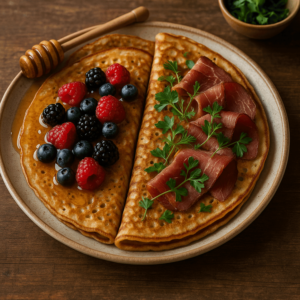 Cooking Viking pancakes in cast iron skillet