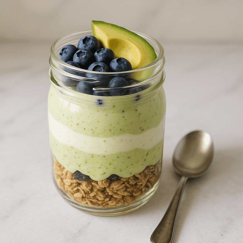 avocado blueberry yogurt parfait