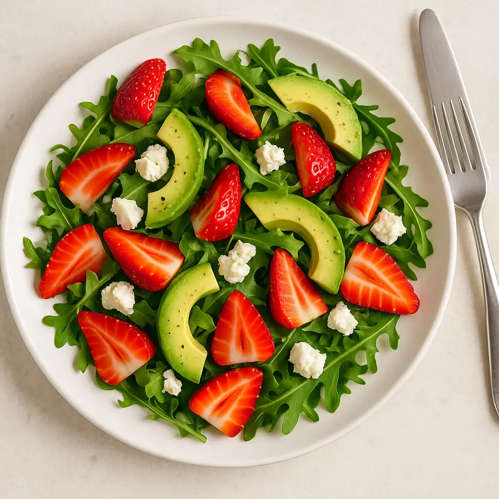 Strawberry avocado salad recipe idea