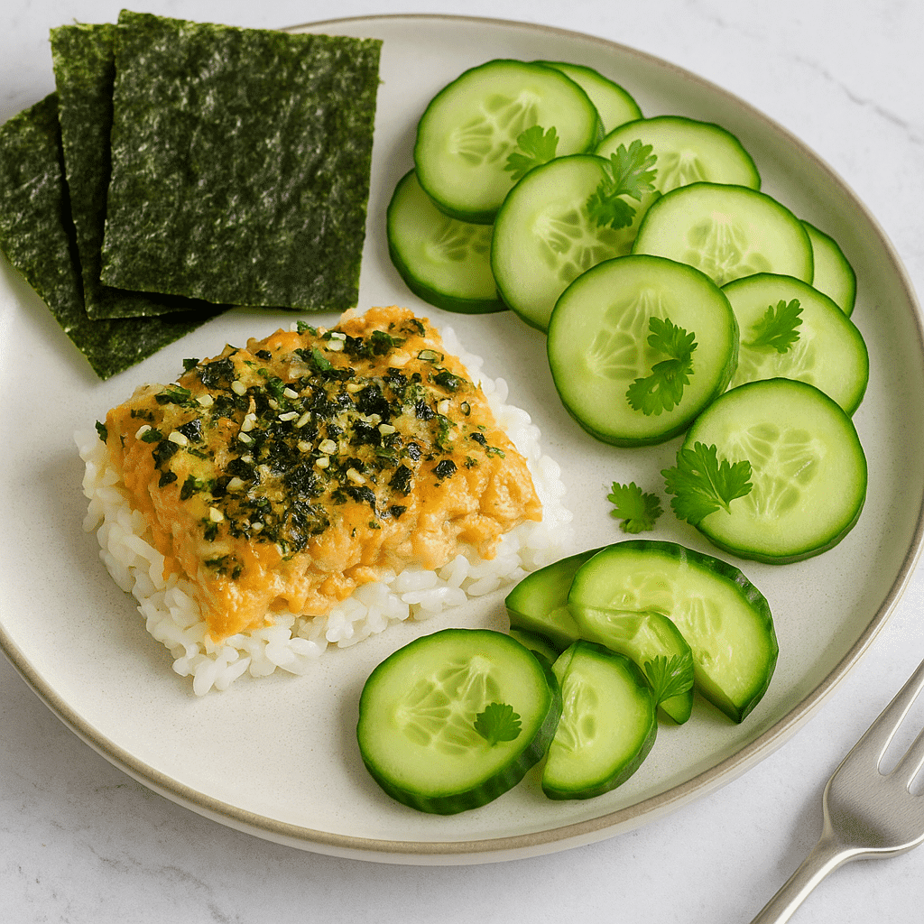 healthy salmon sushi bake recipe meal
